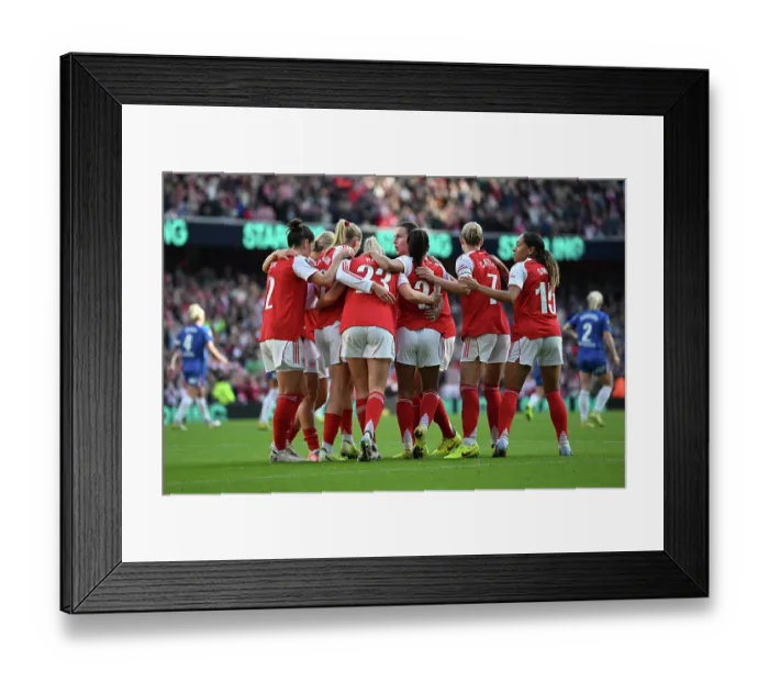 Framed Print : Arsenal v Chelsea FC - Barclays Women's Super League Arsenal v Chelsea FC - Barclays Women's Super League
