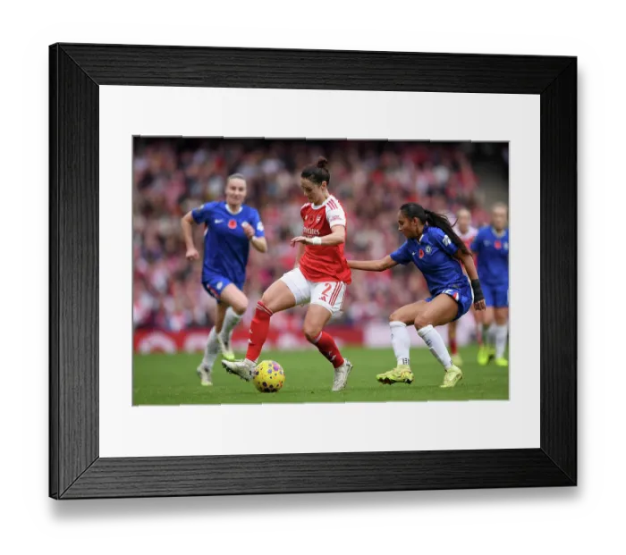 Framed Print : Arsenal v Chelsea FC - Barclays Women's Super League Arsenal v Chelsea FC - Barclays Women's Super League