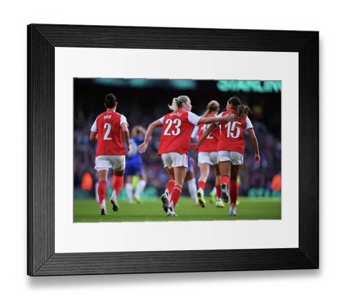 Framed Print : Arsenal v Chelsea FC - Barclays Women's Super League Arsenal v Chelsea FC - Barclays Women's Super League