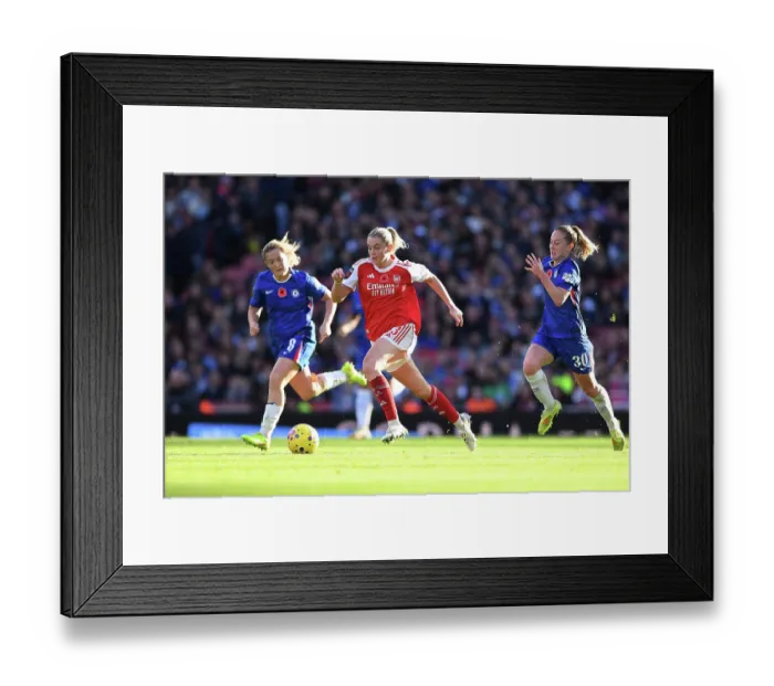 Framed Print : Arsenal v Chelsea FC - Barclays Women's Super League Arsenal v Chelsea FC - Barclays Women's Super League