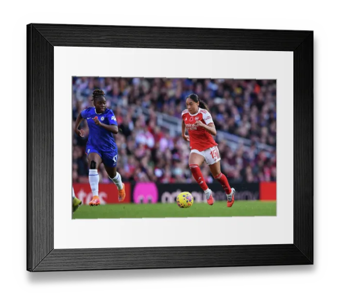 Framed Print : Arsenal v Chelsea FC - Barclays Women's Super League Arsenal v Chelsea FC - Barclays Women's Super League