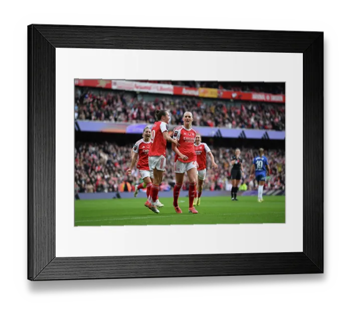 Framed Print : Arsenal v Chelsea FC - Barclays Women's Super League Arsenal v Chelsea FC - Barclays Women's Super League