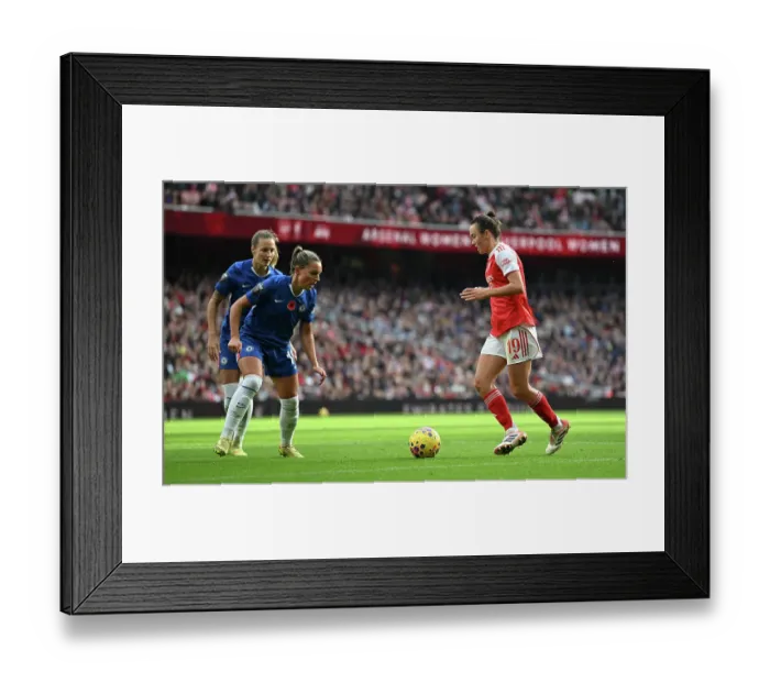 Framed Print : Arsenal v Chelsea FC - Barclays Women's Super League Arsenal v Chelsea FC - Barclays Women's Super League