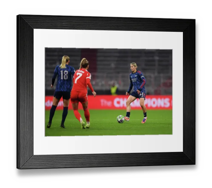 Framed Print : FC Bayern Munchen v Arsenal FC - UEFA Women's Champions League 2025 / 26 League Phase MD3 FC Bayern München v Arsenal FC - UEFA Women's Champions League 2025 / 26 League