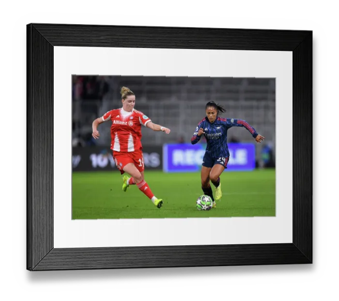 Framed Print : FC Bayern Munchen v Arsenal FC - UEFA Women's Champions League 2025 / 26 League Phase MD3 FC Bayern München v Arsenal FC - UEFA Women's Champions League 2025 / 26 League Framed Print : FC Bayern Munchen v Arsenal FC - UEFA Women's Champions League 2025 / 26 League Phase MD3 FC Bayern München v Arsenal FC - UEFA Women's Champions League 2025 / 26 League