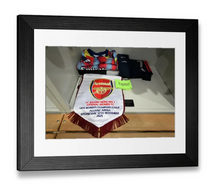 Framed Print : FC Bayern Munchen v Arsenal FC - UEFA Women's Champions League 2025 / 26 League Phase MD3 FC Bayern München v Arsenal FC - UEFA Women's Champions League 2025 / 26 League Framed Print : FC Bayern Munchen v Arsenal FC - UEFA Women's Champions League 2025 / 26 League Phase MD3 FC Bayern München v Arsenal FC - UEFA Women's Champions League 2025 / 26 League
