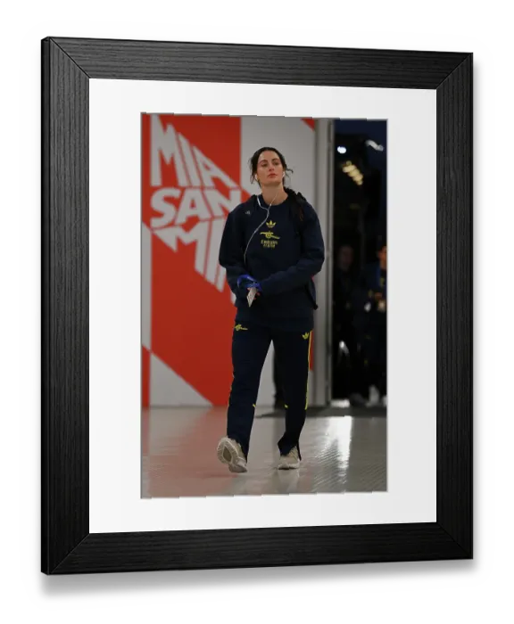 Framed Print : FC Bayern Munchen v Arsenal FC - UEFA Women's Champions League 2025 / 26 League Phase MD3 FC Bayern München v Arsenal FC - UEFA Women's Champions League 2025 / 26 League