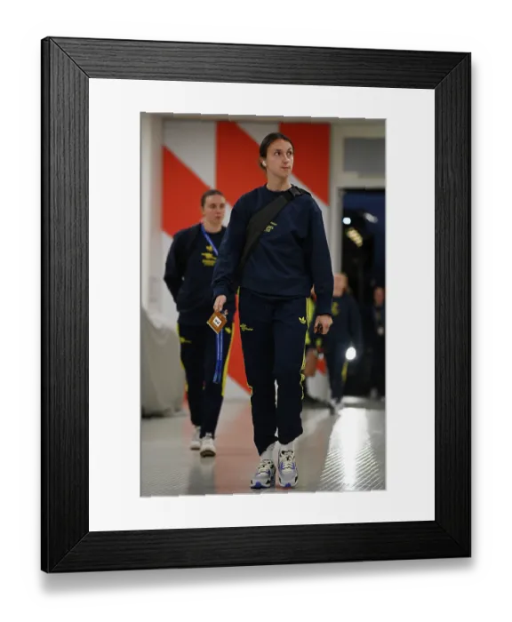 Framed Print : FC Bayern Munchen v Arsenal FC - UEFA Women's Champions League 2025 / 26 League Phase MD3 FC Bayern München v Arsenal FC - UEFA Women's Champions League 2025 / 26 League