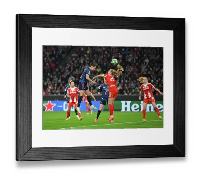 Framed Print : FC Bayern Munchen v Arsenal FC - UEFA Women's Champions League 2025 / 26 League Phase MD3 FC Bayern München v Arsenal FC - UEFA Women's Champions League 2025 / 26 League Framed Print : FC Bayern Munchen v Arsenal FC - UEFA Women's Champions League 2025 / 26 League Phase MD3 FC Bayern München v Arsenal FC - UEFA Women's Champions League 2025 / 26 League