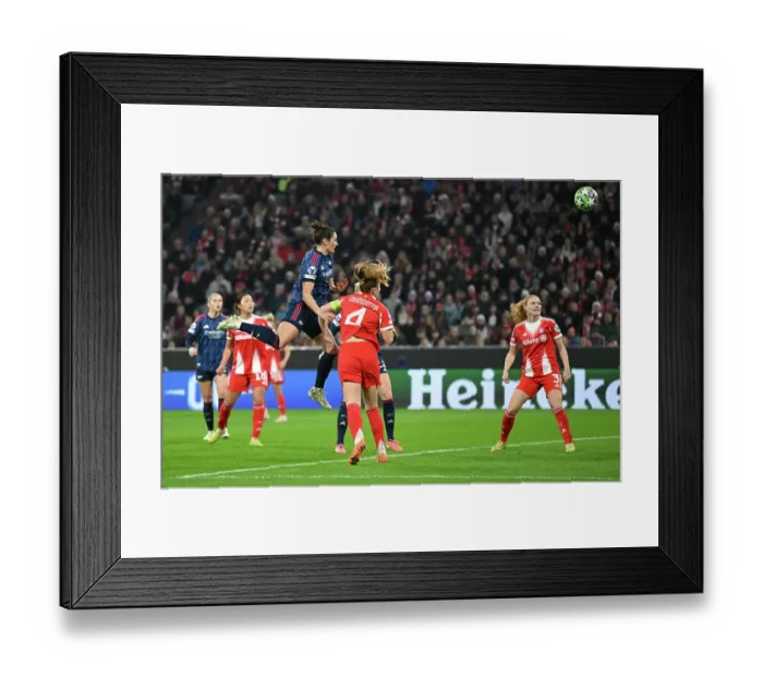 Framed Print : FC Bayern Munchen v Arsenal FC - UEFA Women's Champions League 2025 / 26 League Phase MD3 FC Bayern München v Arsenal FC - UEFA Women's Champions League 2025 / 26 League