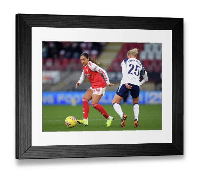 Framed Print : Tottenham Hotspur v Arsenal - Barclays Women's Super League Tottenham Hotspur v Arsenal - Barclays Women's Super League