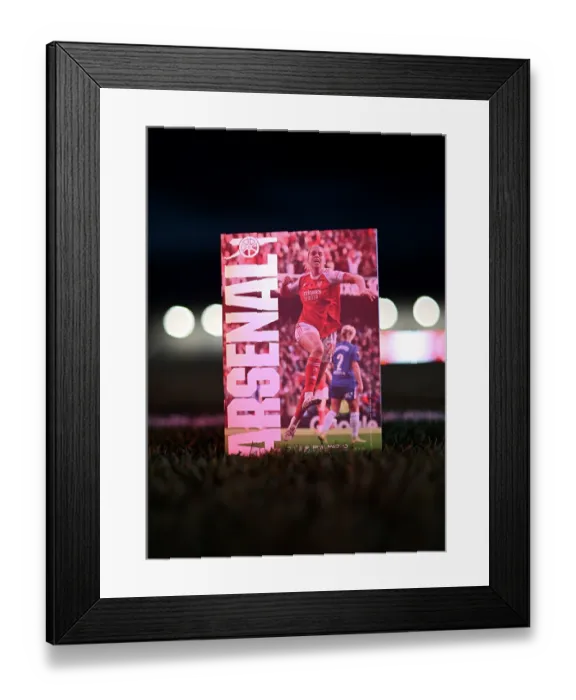 Framed Print : Arsenal FC v Real Madrid CF - UEFA Women's Champions League 2025 / 26 League Phase MD4 Arsenal FC v Real Madrid CF - UEFA Women's Champions League 2025 / 26 League Phase MD4