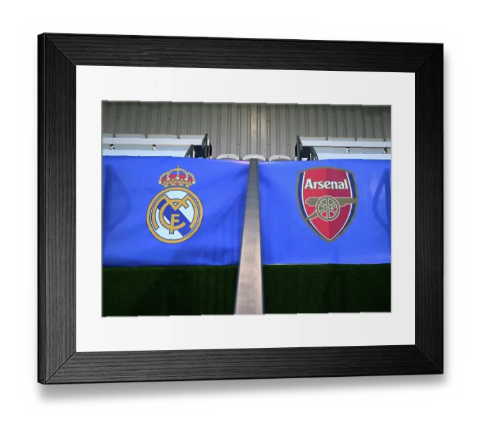 Framed Print : Arsenal FC v Real Madrid CF - UEFA Women's Champions League 2025 / 26 League Phase MD4 Arsenal FC v Real Madrid CF - UEFA Women's Champions League 2025 / 26 League Phase MD4