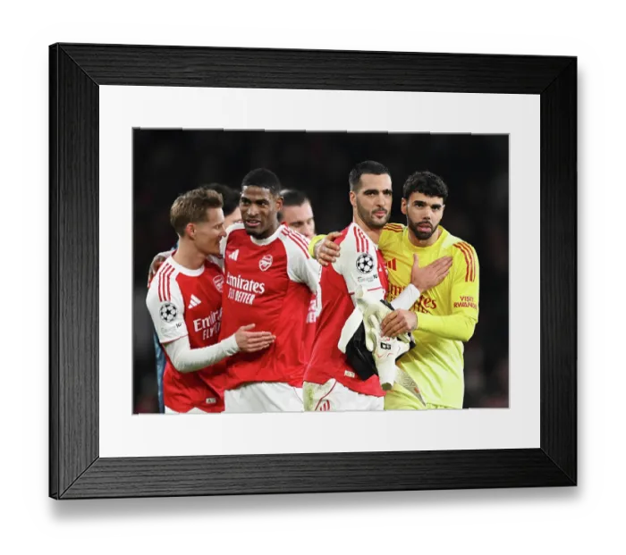 Framed Print : Arsenal FC v FC Bayern München - UEFA Champions League 2025 / 26 League Phase MD5 Framed Print : Arsenal FC v FC Bayern München - UEFA Champions League 2025 / 26 League Phase MD5