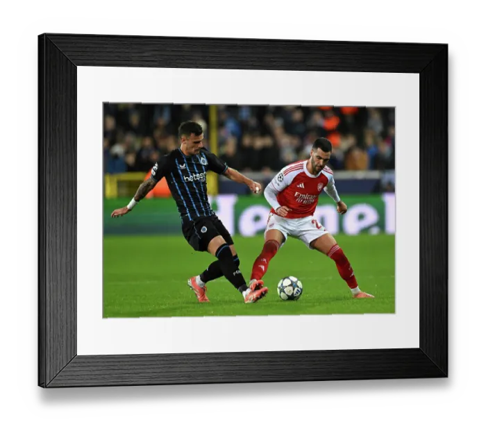 Framed Print : Club Brugge KV v Arsenal FC - UEFA Champions League 2025 / 26 League Phase MD6