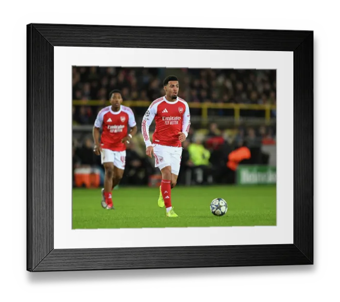 Framed Print : Club Brugge KV v Arsenal FC - UEFA Champions League 2025 / 26 League Phase MD6