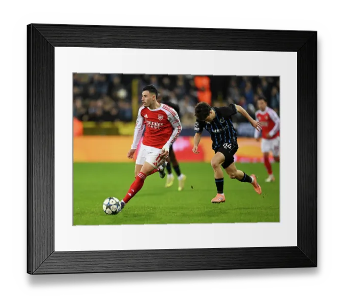 Framed Print : Club Brugge KV v Arsenal FC - UEFA Champions League 2025 / 26 League Phase MD6