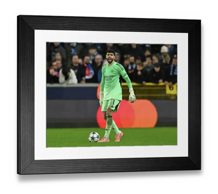 Framed Print : Club Brugge KV v Arsenal FC - UEFA Champions League 2025 / 26 League Phase MD6