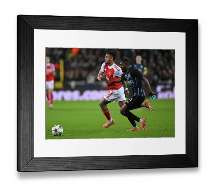 Framed Print : Club Brugge KV v Arsenal FC - UEFA Champions League 2025 / 26 League Phase MD6