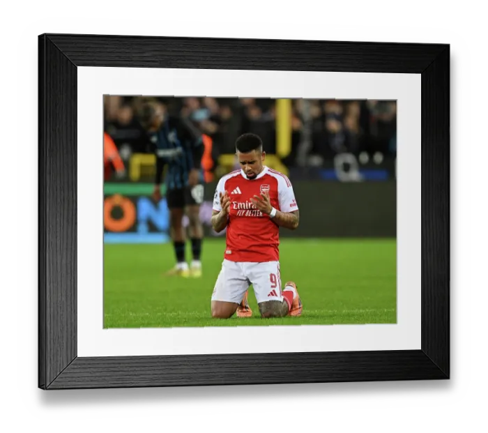Framed Print : Club Brugge KV v Arsenal FC - UEFA Champions League 2025 / 26 League Phase MD6