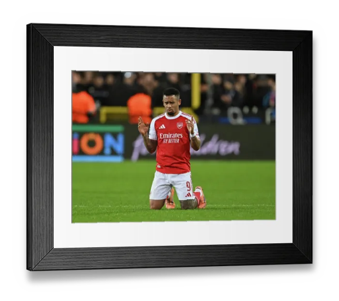 Framed Print : Club Brugge KV v Arsenal FC - UEFA Champions League 2025 / 26 League Phase MD6