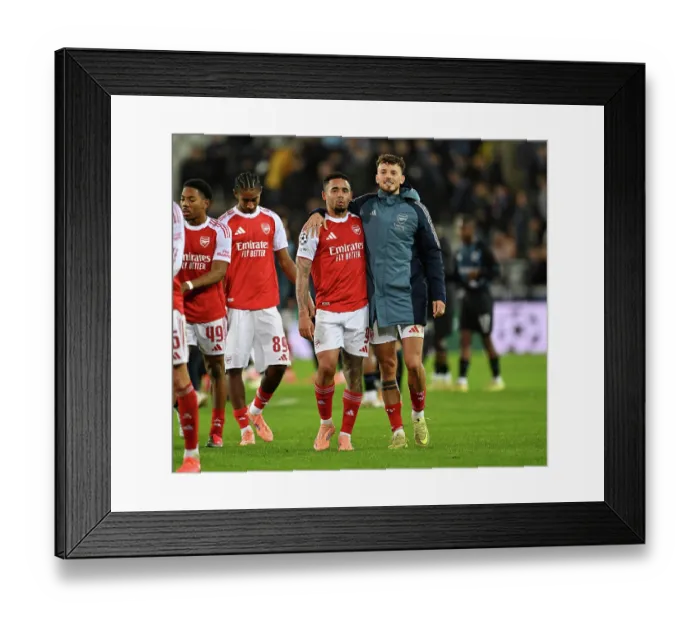 Framed Print : Club Brugge KV v Arsenal FC - UEFA Champions League 2025 / 26 League Phase MD6