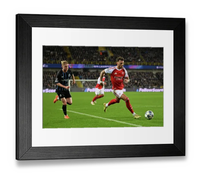 Framed Print : Club Brugge KV v Arsenal FC - UEFA Champions League 2025 / 26 League Phase MD6