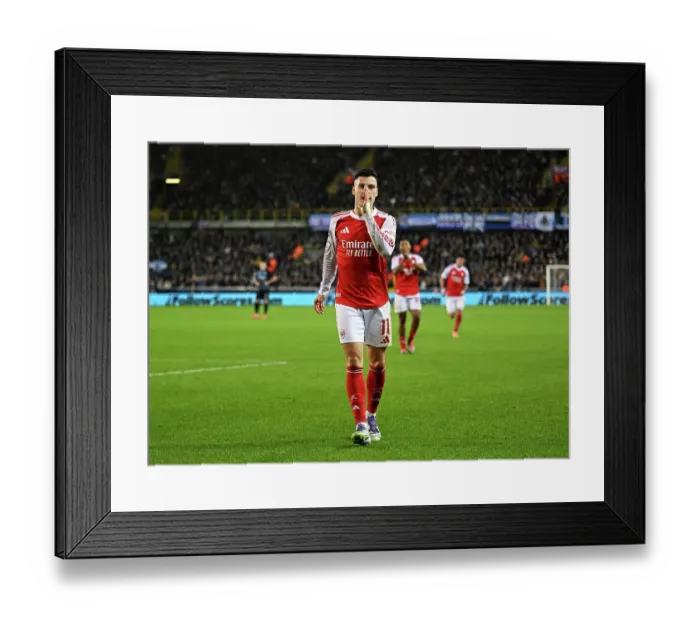 Framed Print : Club Brugge KV v Arsenal FC - UEFA Champions League 2025 / 26 League Phase MD6
