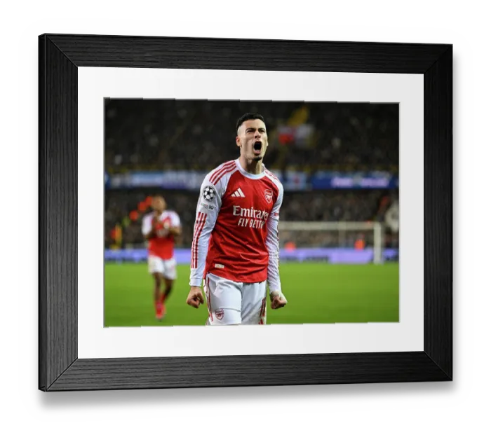 Framed Print : Club Brugge KV v Arsenal FC - UEFA Champions League 2025 / 26 League Phase MD6