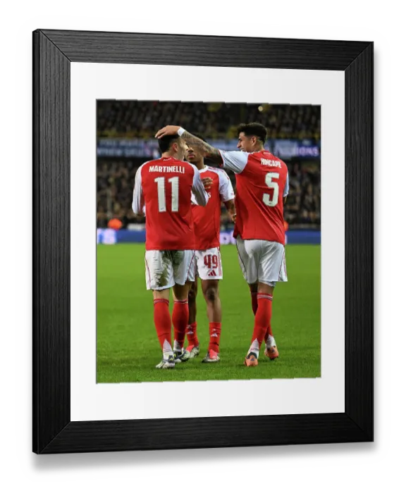 Framed Print : Club Brugge KV v Arsenal FC - UEFA Champions League 2025 / 26 League Phase MD6