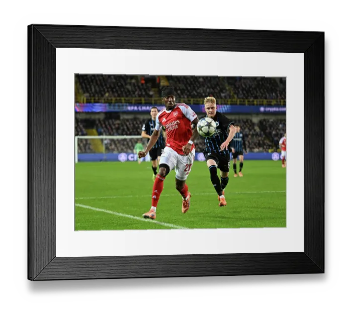Framed Print : Club Brugge KV v Arsenal FC - UEFA Champions League 2025 / 26 League Phase MD6