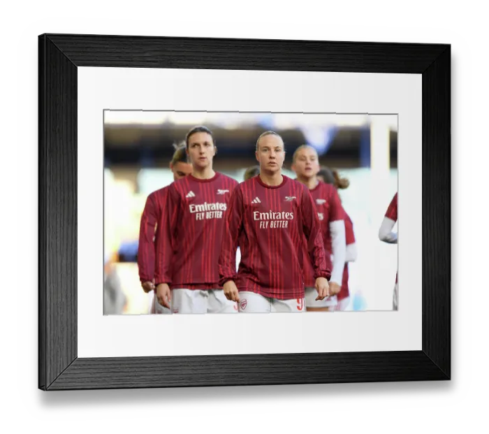 Framed Print : Everton v Arsenal - Barclays Women's Super League Everton v Arsenal - Barclays Women's Super League