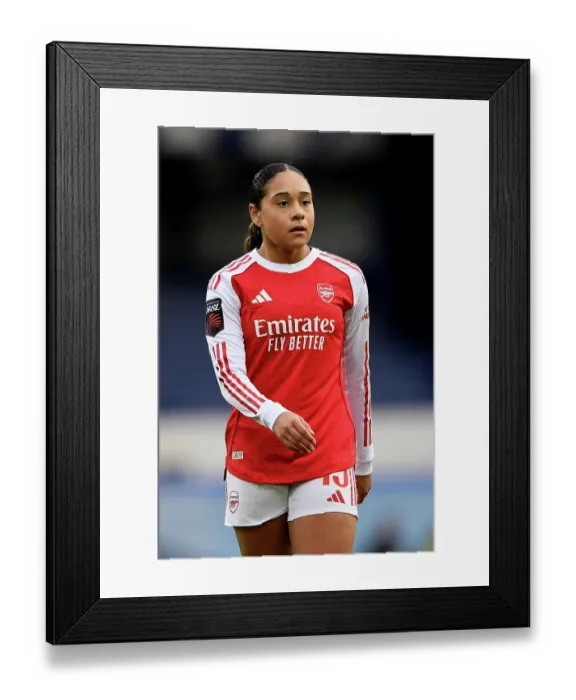 Framed Print : Everton v Arsenal - Barclays Women's Super League Everton v Arsenal - Barclays Women's Super League