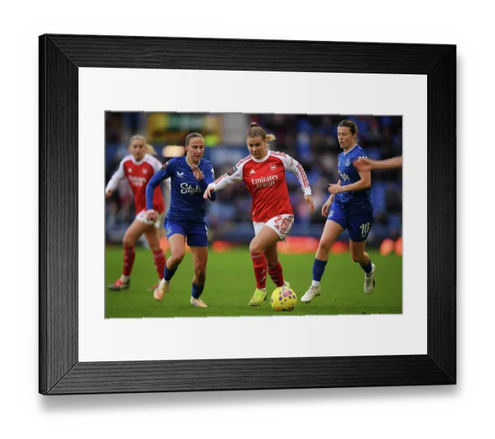 Framed Print : Everton v Arsenal - Barclays Women's Super League Everton v Arsenal - Barclays Women's Super League