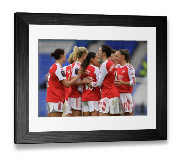Framed Print : Everton v Arsenal - Barclays Women's Super League Everton v Arsenal - Barclays Women's Super League