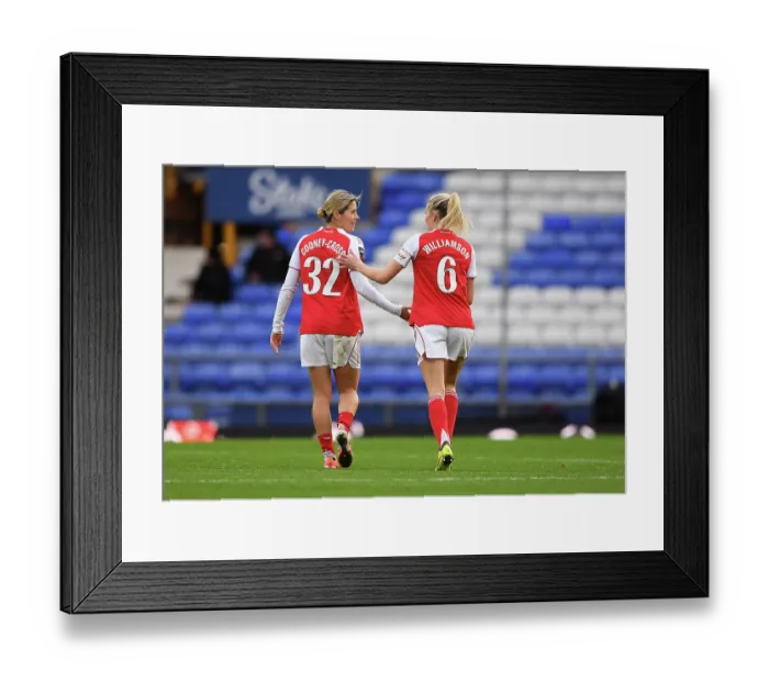 Framed Print : Everton v Arsenal - Barclays Women's Super League Everton v Arsenal - Barclays Women's Super League