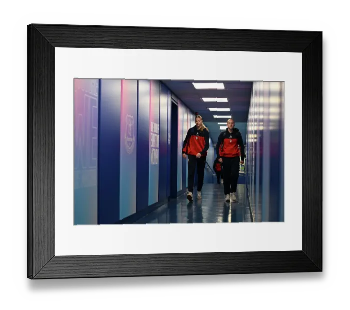 Framed Print : Everton v Arsenal - Barclays Women's Super League Everton v Arsenal - Barclays Women's Super League