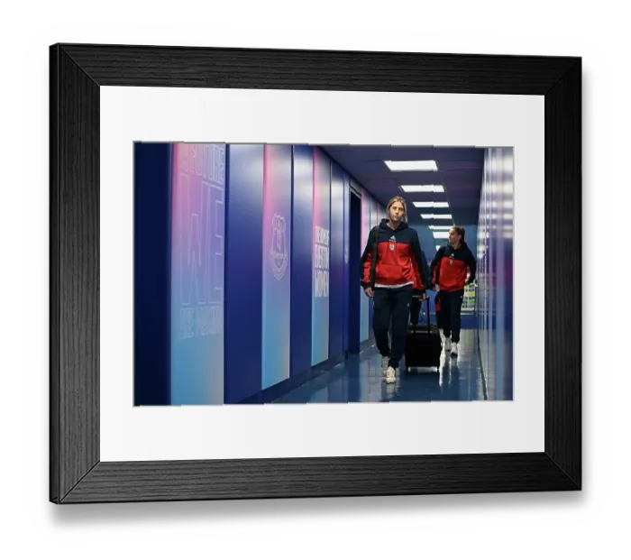 Framed Print : Everton v Arsenal - Barclays Women's Super League Everton v Arsenal - Barclays Women's Super League