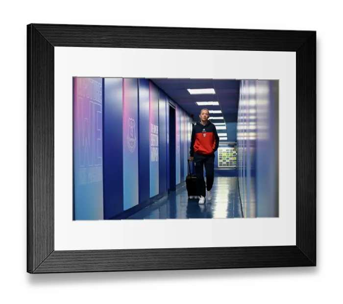 Framed Print : Everton v Arsenal - Barclays Women's Super League Everton v Arsenal - Barclays Women's Super League