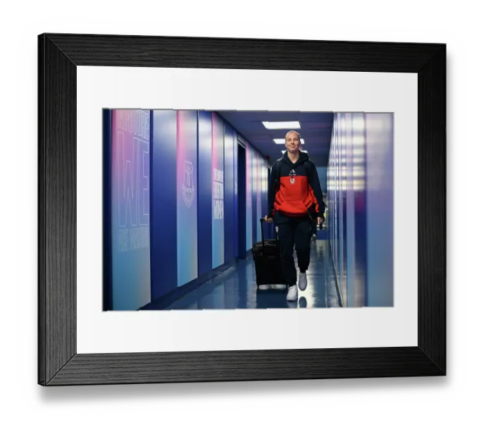 Framed Print : Everton v Arsenal - Barclays Women's Super League Everton v Arsenal - Barclays Women's Super League