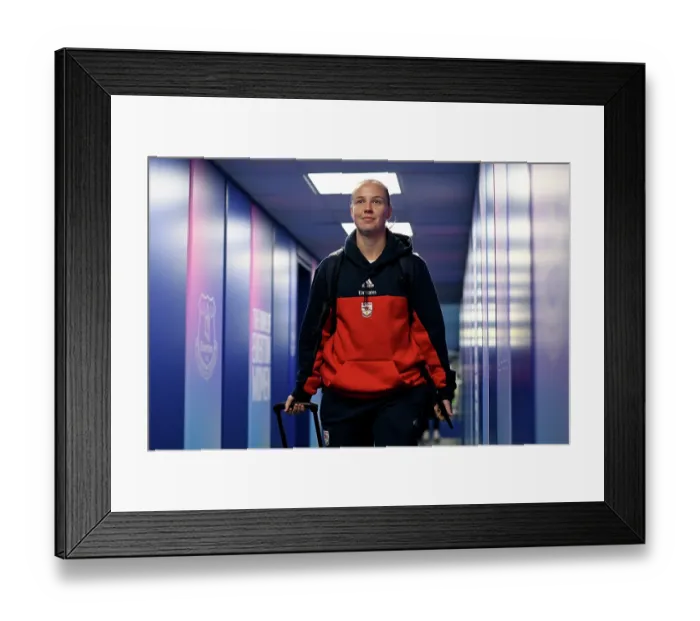 Framed Print : Everton v Arsenal - Barclays Women's Super League Everton v Arsenal - Barclays Women's Super League