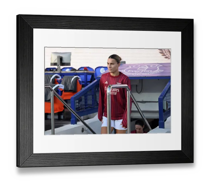 Framed Print : Everton v Arsenal - Barclays Women's Super League Everton v Arsenal - Barclays Women's Super League