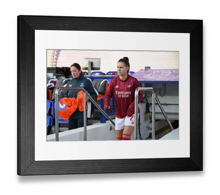 Framed Print : Everton v Arsenal - Barclays Women's Super League Everton v Arsenal - Barclays Women's Super League