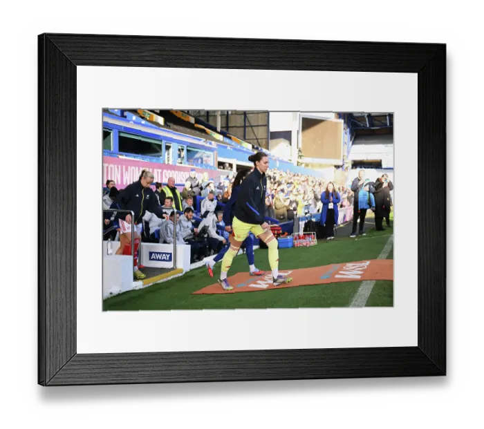 Framed Print : Everton v Arsenal - Barclays Women's Super League Everton v Arsenal - Barclays Women's Super League