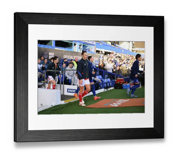 Framed Print : Everton v Arsenal - Barclays Women's Super League Everton v Arsenal - Barclays Women's Super League