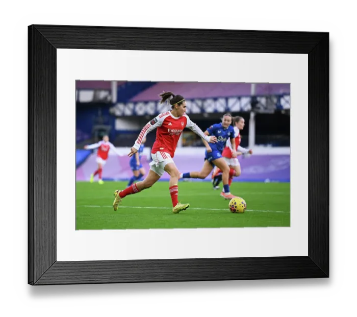 Framed Print : Everton v Arsenal - Barclays Women's Super League Everton v Arsenal - Barclays Women's Super League