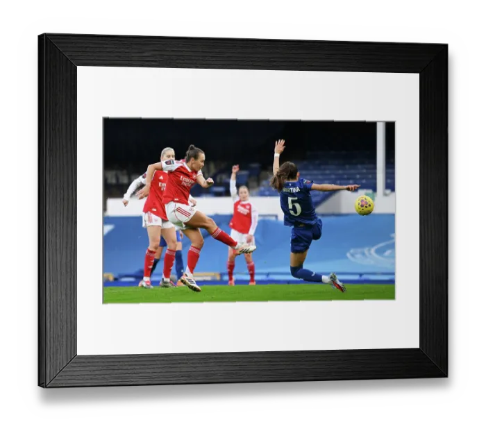 Framed Print : Everton v Arsenal - Barclays Women's Super League Everton v Arsenal - Barclays Women's Super League