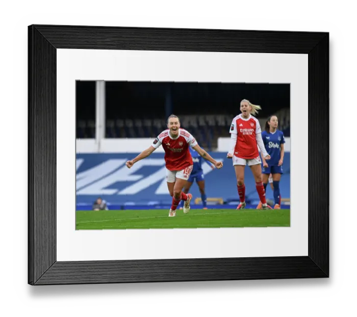 Framed Print : Everton v Arsenal - Barclays Women's Super League Everton v Arsenal - Barclays Women's Super League