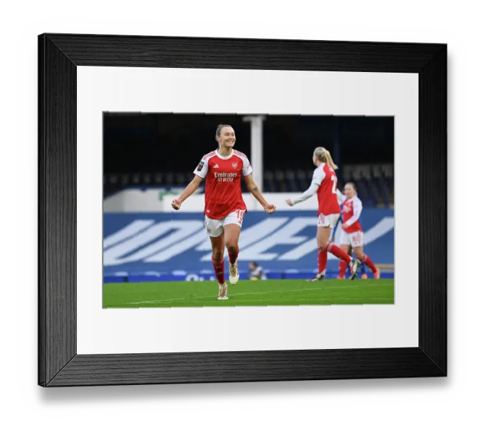 Framed Print : Everton v Arsenal - Barclays Women's Super League Everton v Arsenal - Barclays Women's Super League