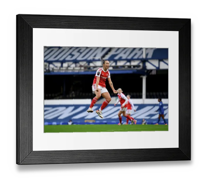 Framed Print : Everton v Arsenal - Barclays Women's Super League Everton v Arsenal - Barclays Women's Super League
